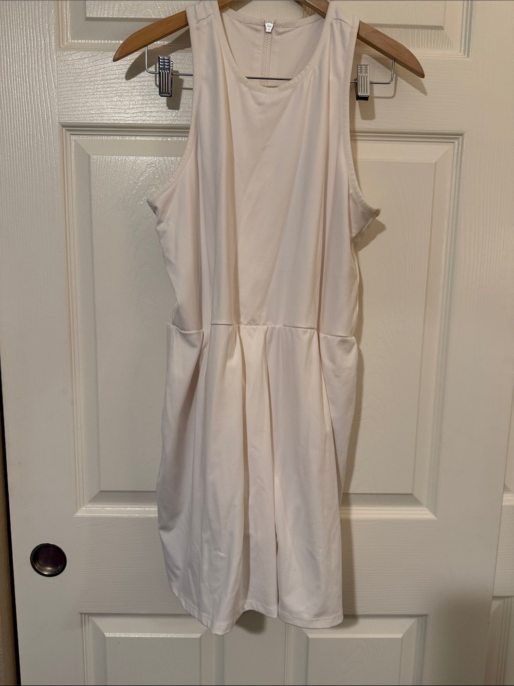 all in motion Cream Active Tank with Scoop Neck